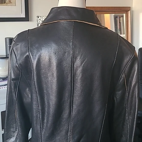 Brown Leather Jacket - Picture 6 of 7